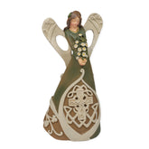 Roman Giftware Inc., Irish & Celtic Collection, 7" H Woodcut Irish Angel Figure,Religious, Inspirational, Durable (7x3x2) image 0